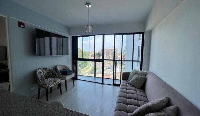 Modern apartment steps from the sea bordering barranco