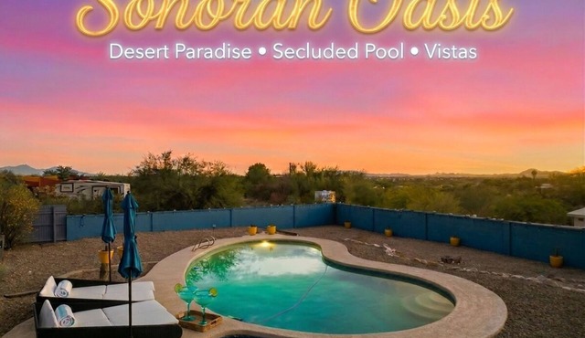 NEW Sonoran Oasis Pool + Hot Tub Sleeps 12