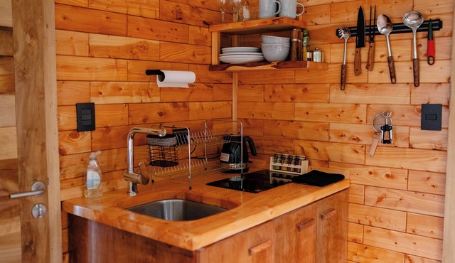 Premium cabin with tinaja in native forest