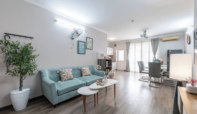 Prime District 1 Location: Peaceful 2BR,Central Garden
