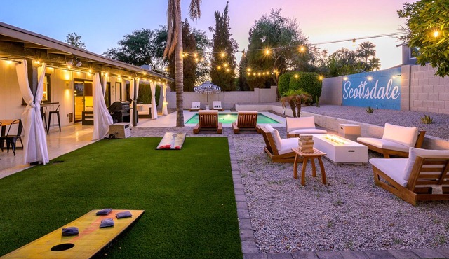 Scottsdale Oasis- Private Pool, King Bed, & Fire Table, 4bdrm