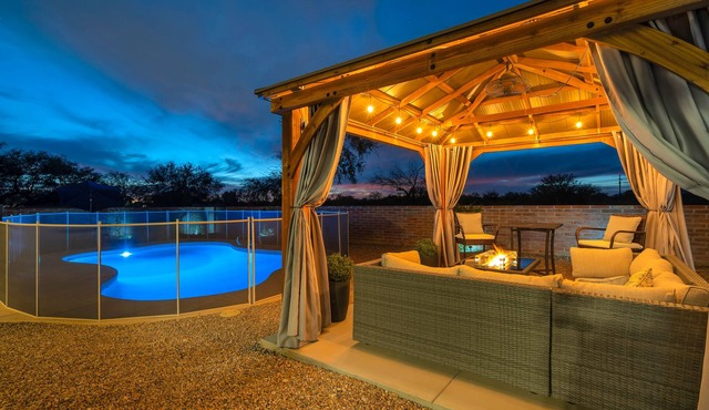 Serene Getaway with Mountain Views and Private Salt Pool