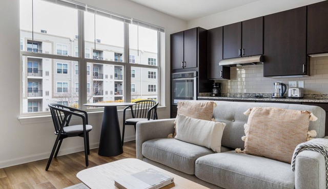 Tasteful Somerville 1BR w/Gym & W/D, nr Assembly T, by Blueground