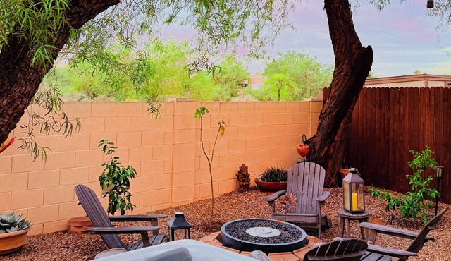 Tucson Omni Oasis – 4BR-3BA Desert Retreat with Private Hot Tub & Fire Pit