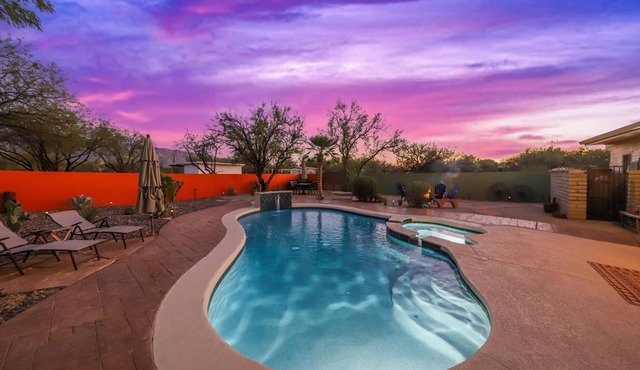 Upscale Hacienda w/ Heated Pool on Tranquil Acre+ Near Mt. Lemmon/ Saguaro East