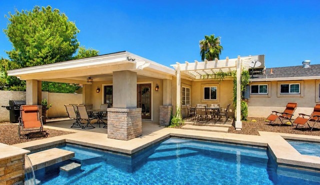 Walk to Old Town! 4BR Home + Casita w/Heated Pool & Spa