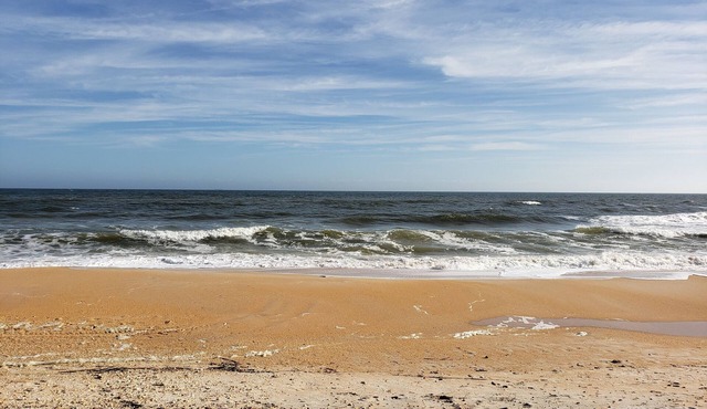 Walk to private beach from this cozy, pet friendly cottage in the Hammocks!