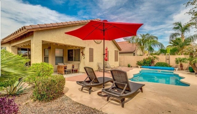 Welcome to Desert Paradise - Enjoy the Southern Facing Patio and Heated Pool!