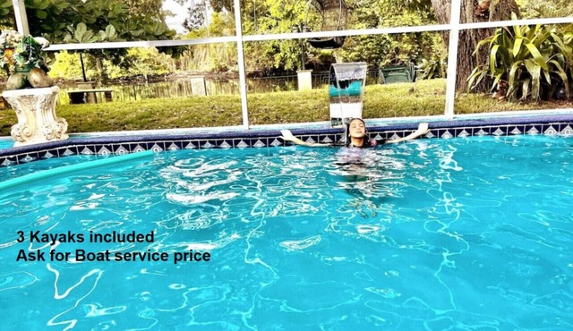 Work & Play: Waterfront 3BR w/Pool, Fast Wi-Fi, Kayaks, Near Beach, Airport