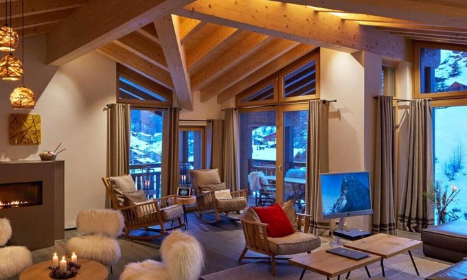 Zermatt Apartment | Luxury Apartment rental for 10 people with View in Zermatt center with wellness spa