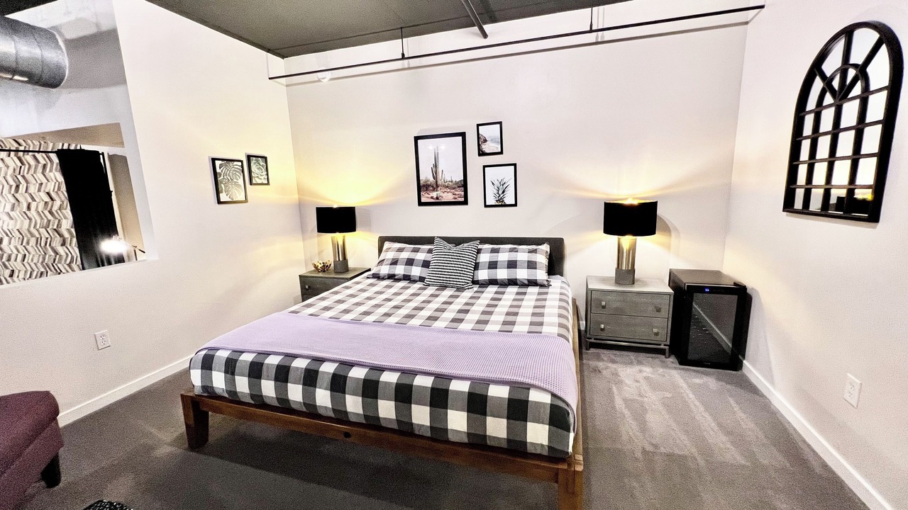 Photo of Bedroom in Brown and Stetson Business
