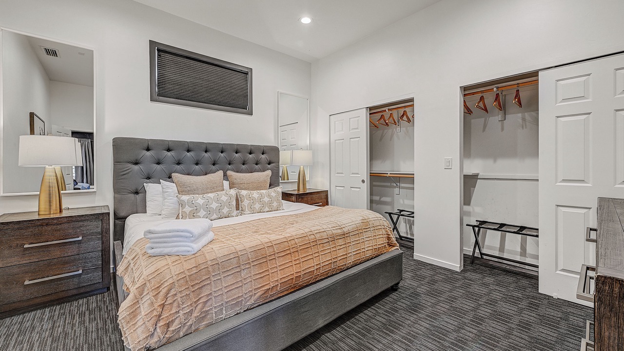 Photo of Bedroom in Brown and Stetson Business