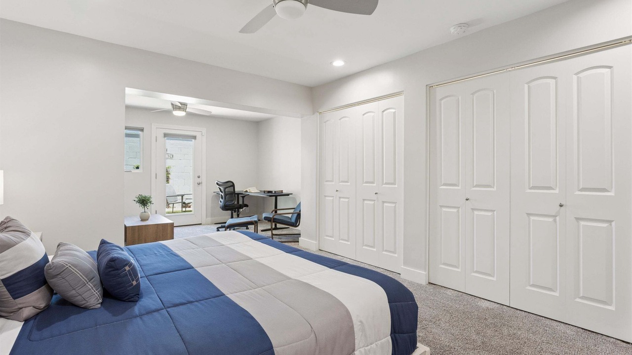 Photo of Bedroom in Brown and Stetson Business