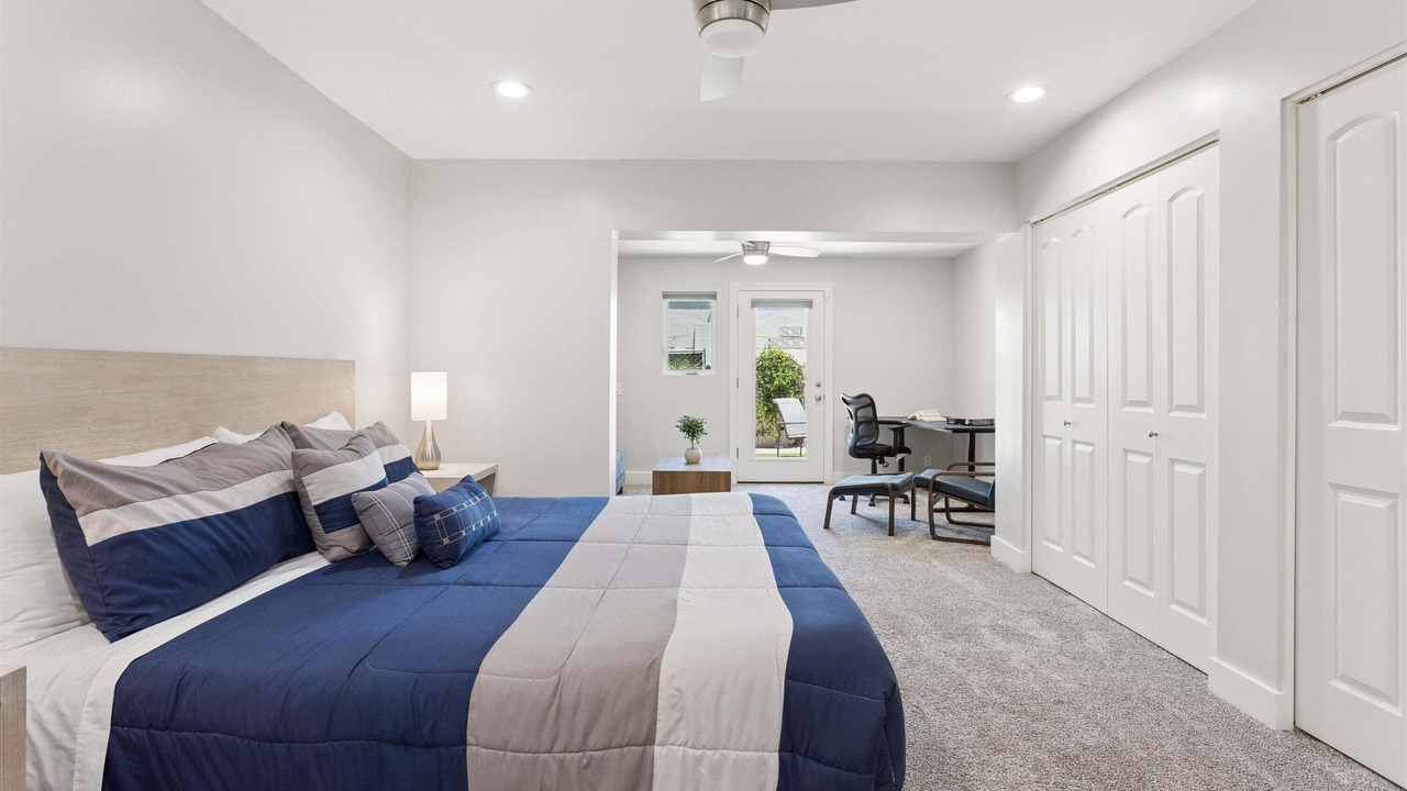 Photo of Bedroom in Brown and Stetson Business