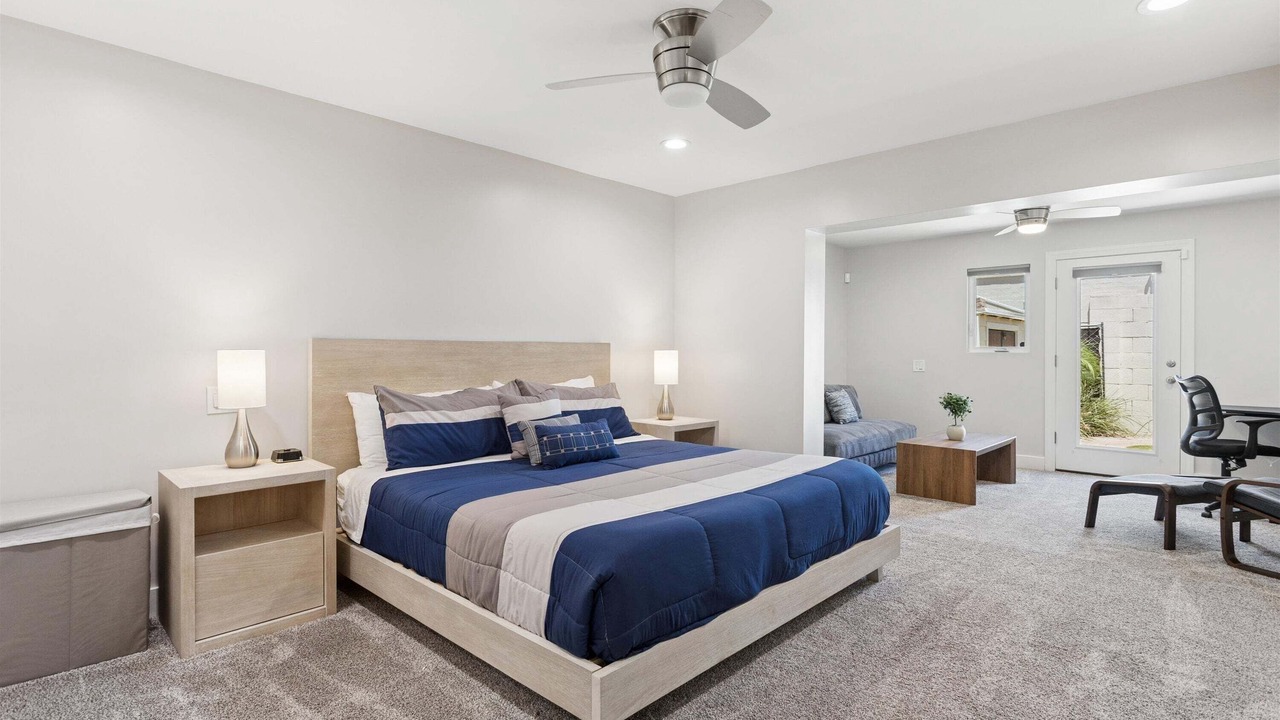 Photo of Bedroom in Brown and Stetson Business