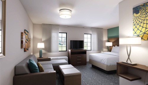 Studio Suite, 1 King Bed, Accessible, Kitchen (Communication, Roll-In Shower)