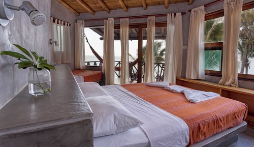 Deluxe Quadruple Room, Mixed Dorm, Sea View