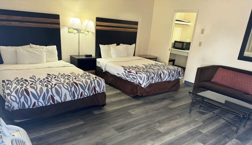 Room, 2 Double Beds, Non Smoking, Refrigerator & Microwave