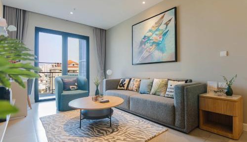 Three-Bedroom Premium Apartment with Balcony
